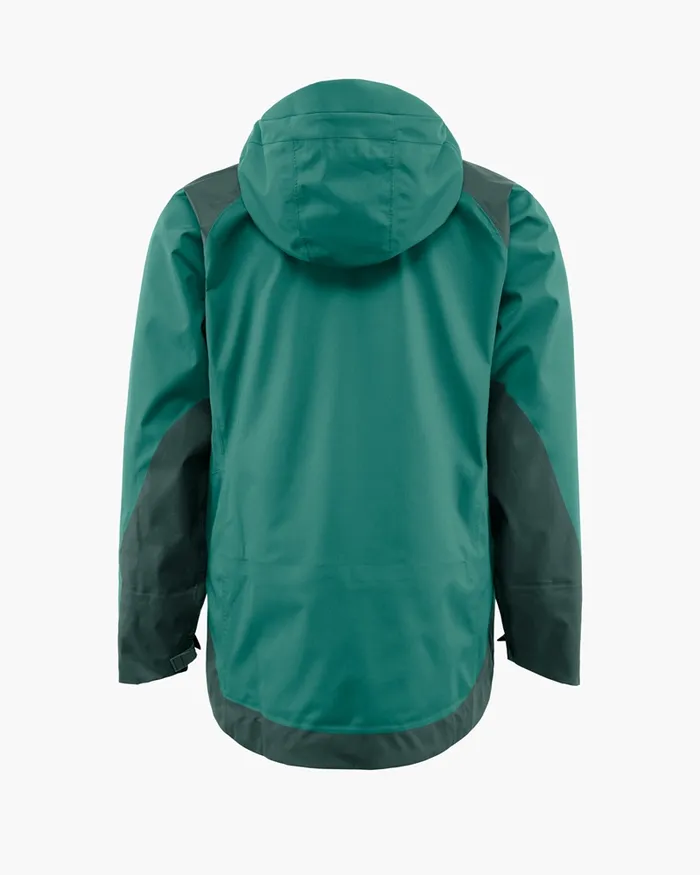 Brage 20 Waterproof Shell Jacket Ocean Green Men Klttermusen Waterproof Jackets