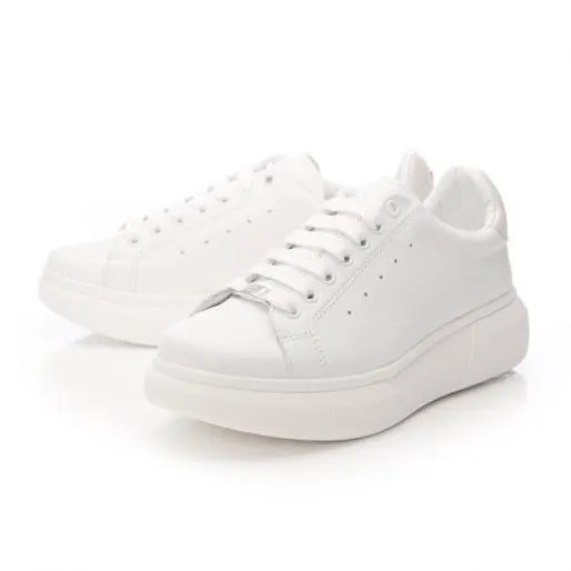 Bridgette White Leather Women Moda In Pelle White Trainers