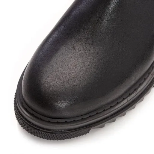 Carriee Black Leather Women Moda In Pelle Ankle Boots Carriee Black Leather Women Moda In Pelle Ankle Boots