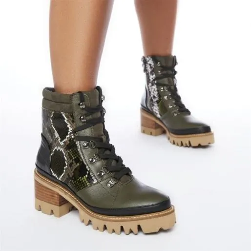 Cassidie Khaki 8211 Snake Leather Women Moda In Pelle Ankle Boots Cassidie Khaki 8211 Snake Leather Women Moda In Pelle Ankle Boots