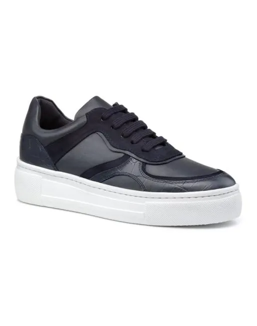 Casual Trainers Women Hotter Joni Trainers Navy Snake