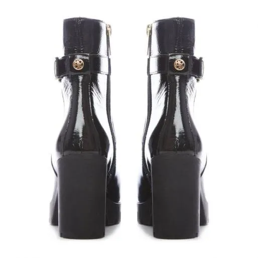 Charisma Black Patent Leather Women Moda In Pelle Ankle Boots Charisma Black Patent Leather Women Moda In Pelle Ankle Boots