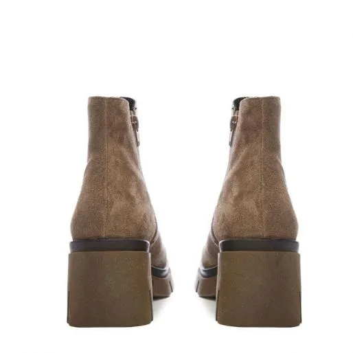 Clarisse Taupe Suede Women Moda In Pelle Ankle Boots Clarisse Taupe Suede Women Moda In Pelle Ankle Boots