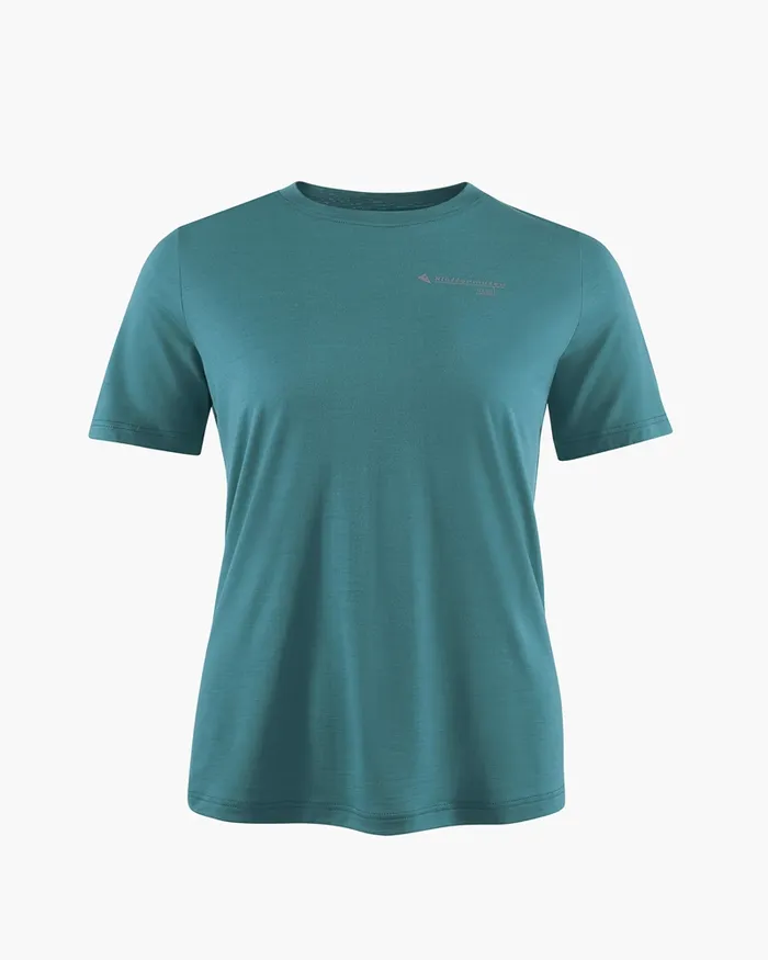 Dagr Merino Tee Emerald Green Women Klttermusen TShirts
