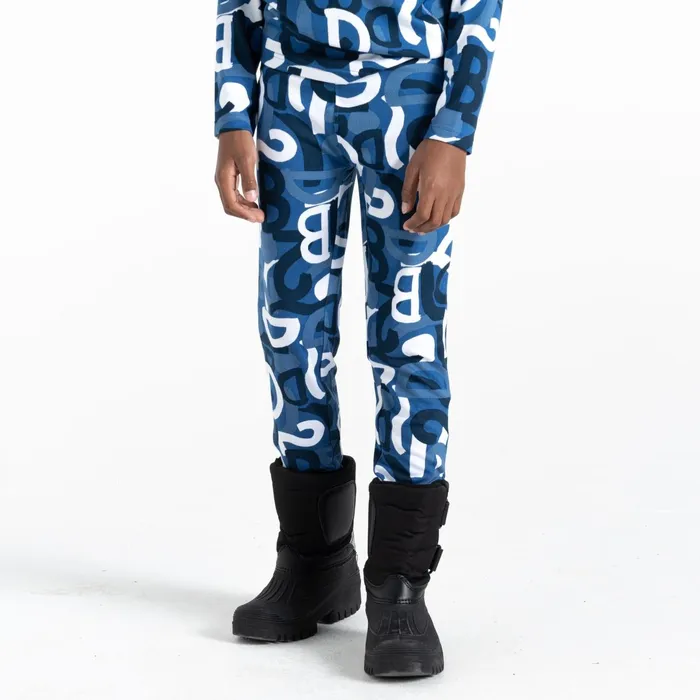 Dare 2b Base Layers Pow Base Layer Set Blue Graffiti Print 8211 Kids