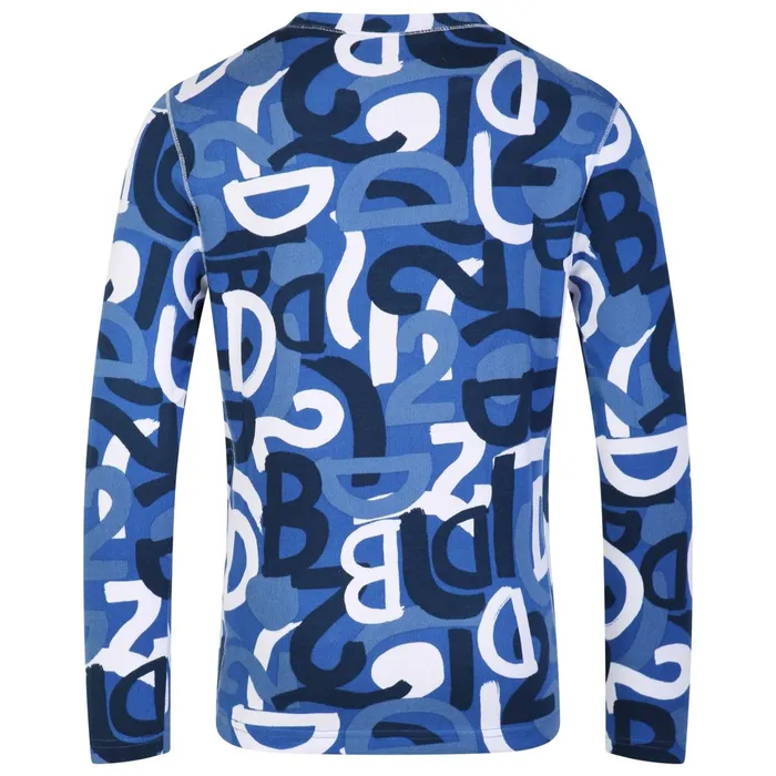 Dare 2b Base Layers Pow Base Layer Set Blue Graffiti Print 8211 Kids