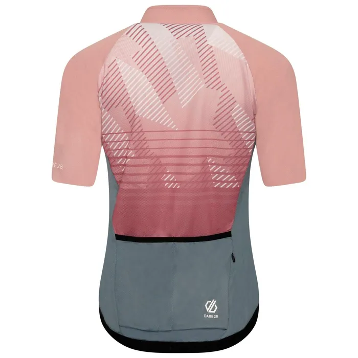 Dare 2b Cycling Jerseys Aep Prompt Lightweight Jersey Powder Pink Empowered Print 8211 Women