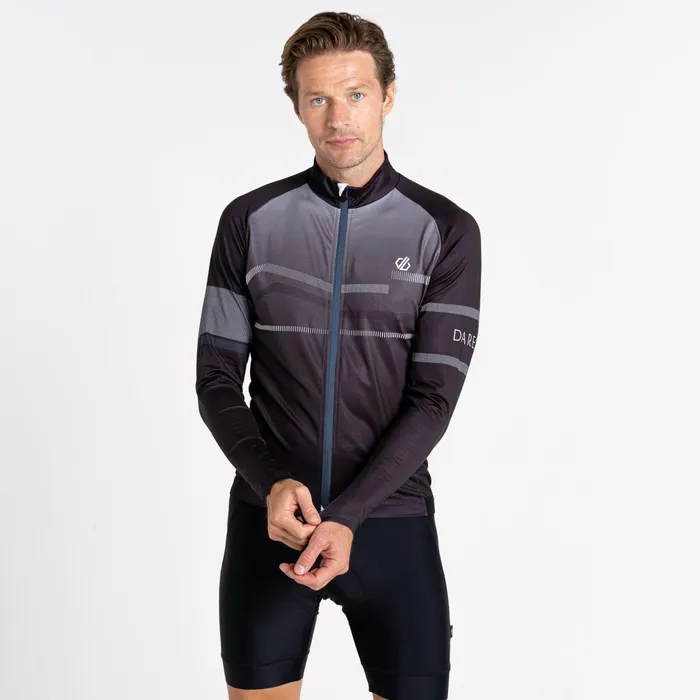 Dare 2b Cycling Jerseys Aep Revolving Long Sleeved Jersey Black 8211 Men