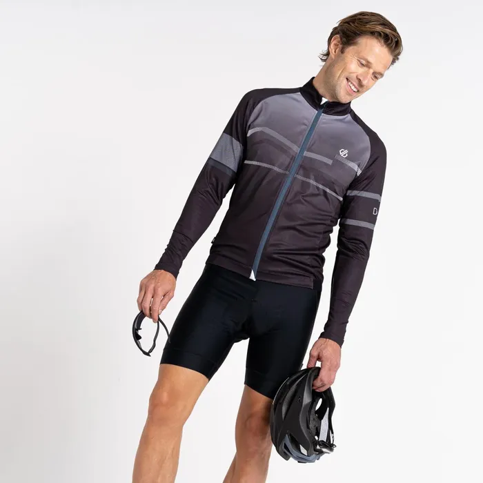 Dare 2b Cycling Jerseys Aep Revolving Long Sleeved Jersey Black 8211 Men