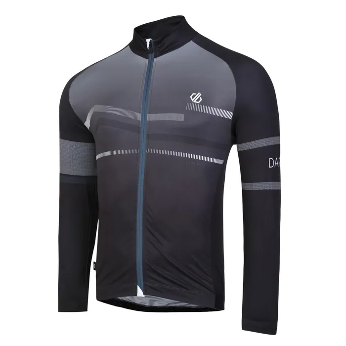 Dare 2b Cycling Jerseys Aep Revolving Long Sleeved Jersey Black 8211 Men