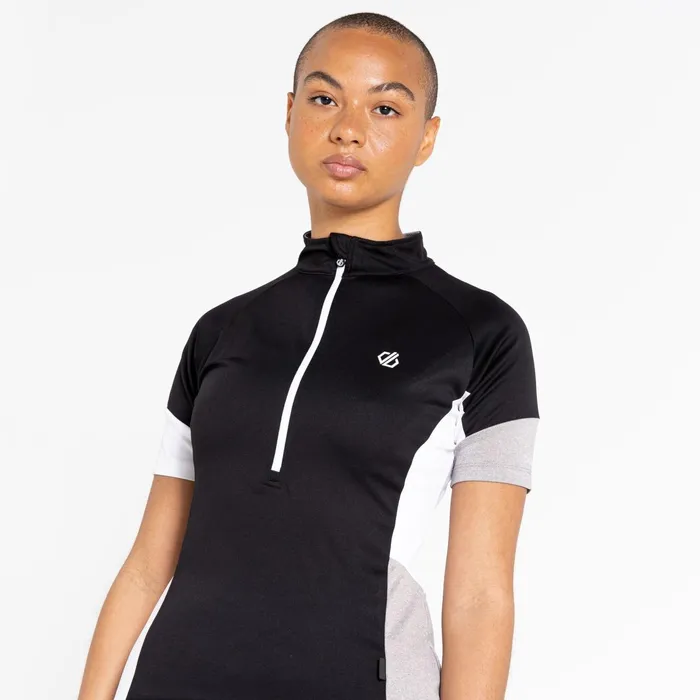 Dare 2b Cycling Jerseys Compassion Ii Lightweight Jersey Black Ash Grey 8211 Women