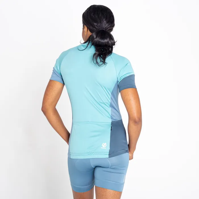 Dare 2b Cycling Jerseys Compassion Ii Lightweight Jersey Meadowbrook Green Bluestone 8211 Women