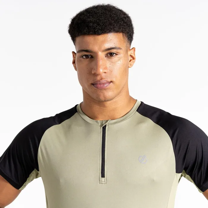 Dare 2b Cycling Jerseys Gallantry Jersey Oil Green Black 8211 Men