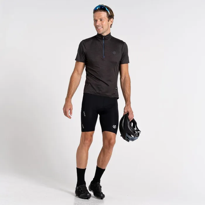 Dare 2b Cycling Jerseys Pedal It Out Lightweight Jersey Black Marl 8211 Men