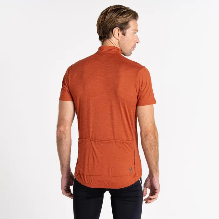 Dare 2b Cycling Jerseys Pedal It Out Lightweight Jersey Burnt Brick Marl 8211 Men
