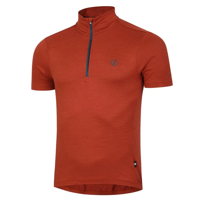 Dare 2b Cycling Jerseys Pedal It Out Lightweight Jersey Burnt Brick Marl 8211 Men