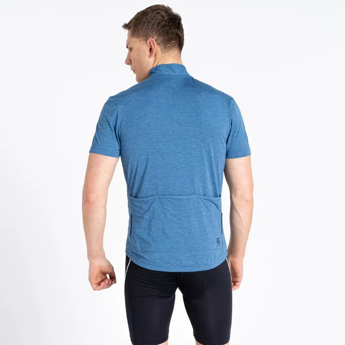 Dare 2b Cycling Jerseys Pedal It Out Lightweight Jersey Stellar Blue Marl 8211 Men
