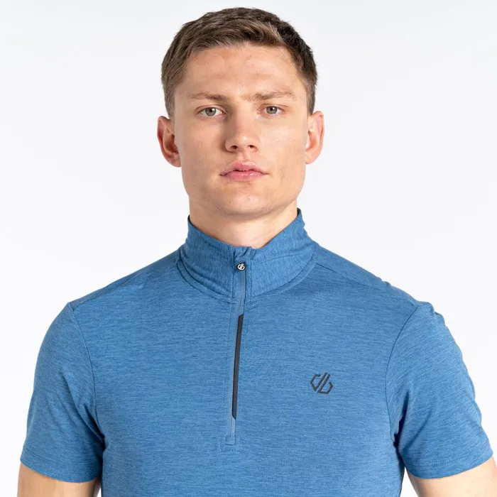 Dare 2b Cycling Jerseys Pedal It Out Lightweight Jersey Stellar Blue Marl 8211 Men