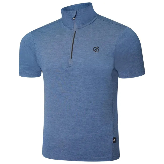 Dare 2b Cycling Jerseys Pedal It Out Lightweight Jersey Stellar Blue Marl 8211 Men