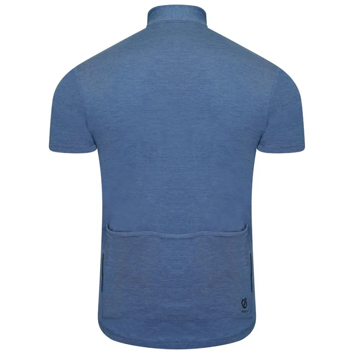 Dare 2b Cycling Jerseys Pedal It Out Lightweight Jersey Stellar Blue Marl 8211 Men