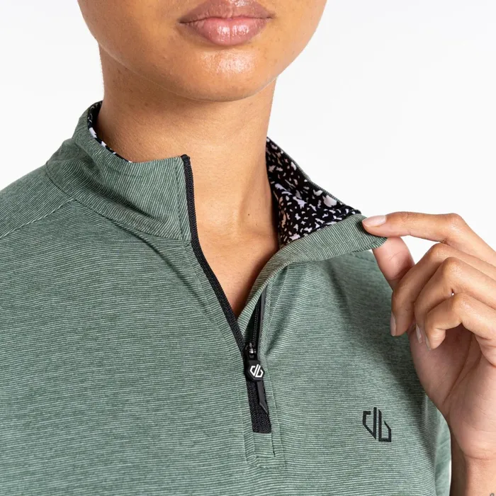 Dare 2b Cycling Jerseys Pedal Through It Lightweight Jersey Duck Green Marl 8211 Women