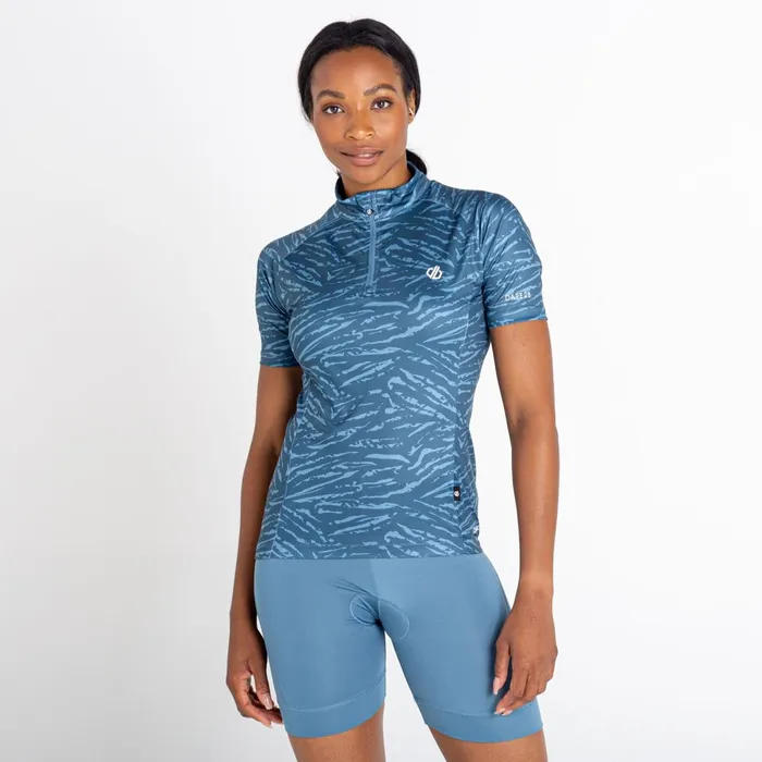 Dare 2b Cycling Jerseys Persist Lightweight Jersey Orion Grey Tiger Print 8211 Women Dare 2b Cycling Jerseys Persist Lightweight Jersey Orion Grey Tiger Print 8211 Women