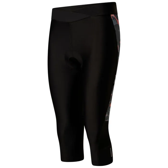 Dare 2b Cycling Leggings and Shorts Worldly Gel Cycling Capri Black Powder Pink Camo 8211 Women