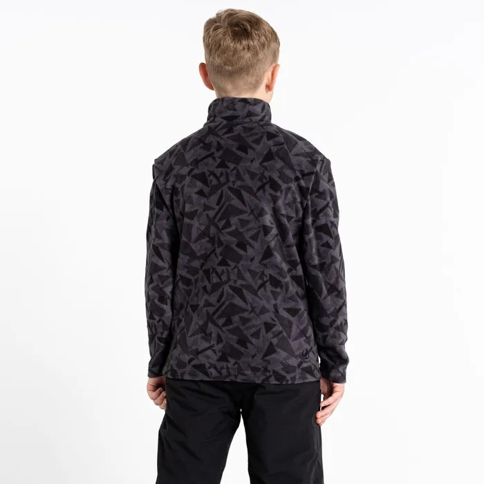 Dare 2b Fleece Cushy Half Zip Fleece Black Geo Print 8211 Kids Dare 2b Fleece Cushy Half Zip Fleece Black Geo Print 8211 Kids