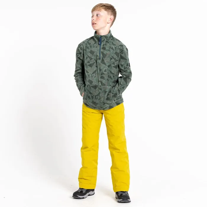 Dare 2b Fleece Cushy Half Zip Fleece Green Geo Print 8211 Kids Dare 2b Fleece Cushy Half Zip Fleece Green Geo Print 8211 Kids