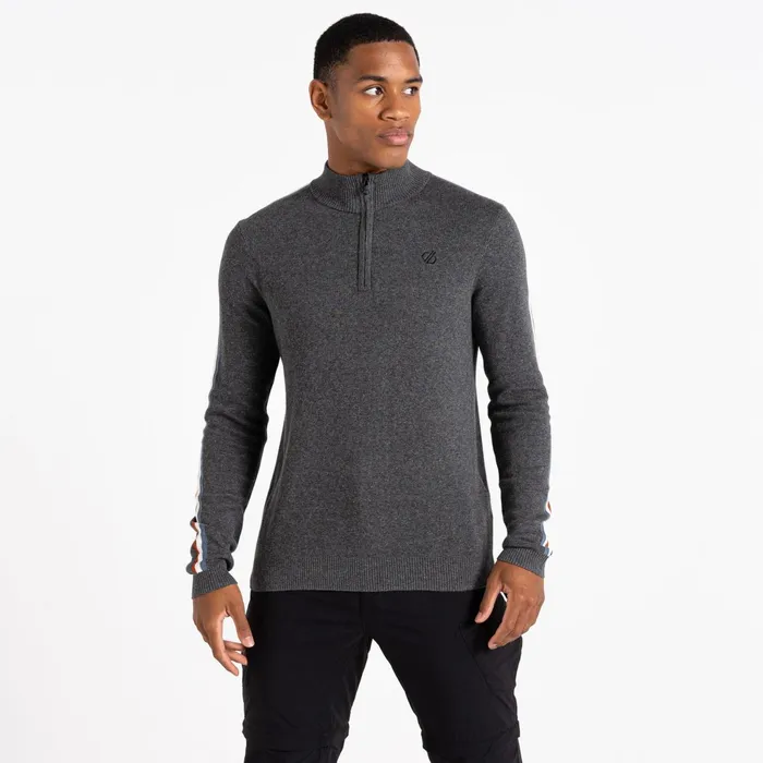 Dare 2b Fleece Dutiful Ii Half Zip Sweater Charcoal Grey Marl 8211 Men