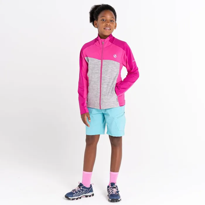 Dare 2b Fleece Emergent Core Stretch Midlayer Fuchsia Ash Grey 8211 Kids