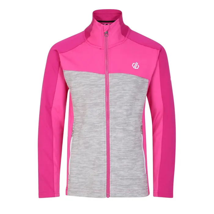 Dare 2b Fleece Emergent Core Stretch Midlayer Fuchsia Ash Grey 8211 Kids