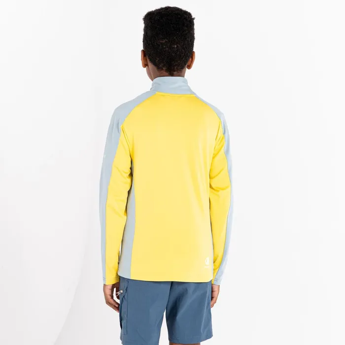 Dare 2b Fleece Emergent Core Stretch Midlayer Slate Grey Electric Yellow 8211 Kids