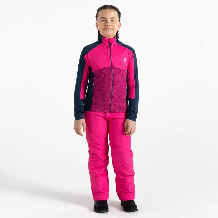Dare 2b Fleece Exception Recycled Core Stretch Midlayer Pure Pink 8211 Kids