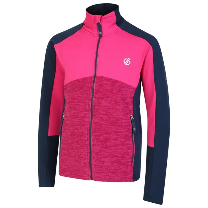 Dare 2b Fleece Exception Recycled Core Stretch Midlayer Pure Pink 8211 Kids