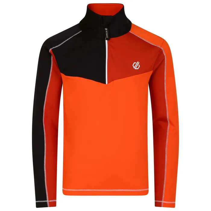Dare 2b Fleece Formate Ii Core Stretch Midlayer Puffins Orange 8211 Kids