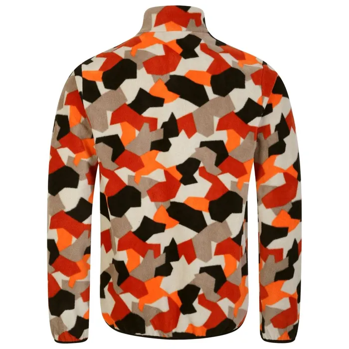 Dare 2b Fleece Jermaine Jenas 8211 Affinity Fleece Orange Geo Print 8211 Men