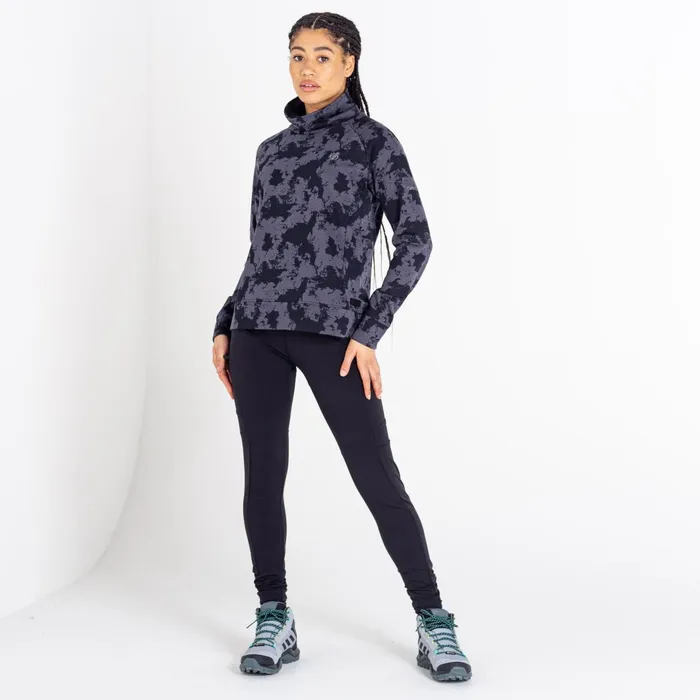 Dare 2b Fleece Offline Sweater Black Mirage Print 8211 Women