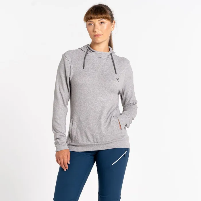 Dare 2b Fleece Out and Out Overhead Hooded Fleece Ash Grey Marl 8211 Women