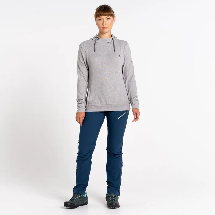 Dare 2b Fleece Out and Out Overhead Hooded Fleece Ash Grey Marl 8211 Women