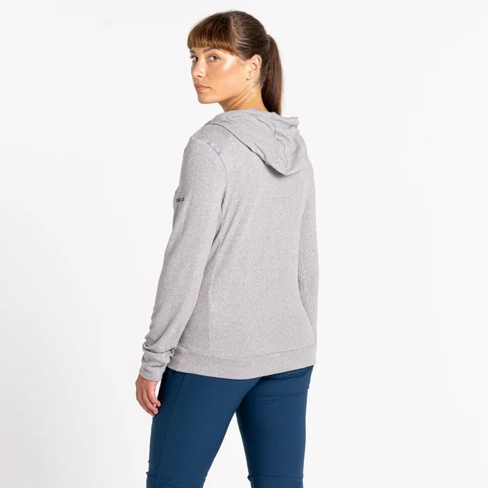 Dare 2b Fleece Out and Out Overhead Hooded Fleece Ash Grey Marl 8211 Women