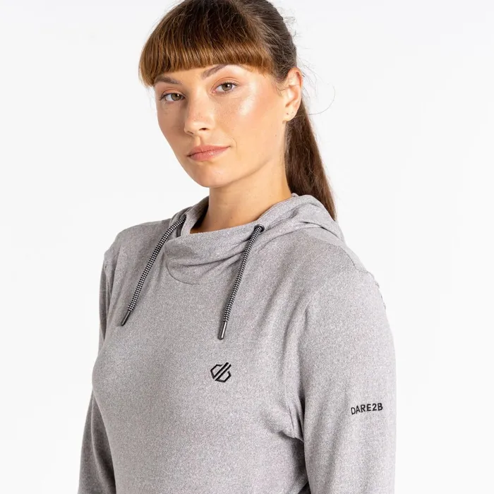 Dare 2b Fleece Out and Out Overhead Hooded Fleece Ash Grey Marl 8211 Women