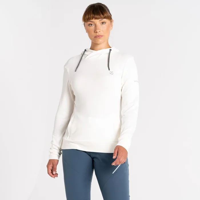 Dare 2b Fleece Out and Out Overhead Hooded Fleece Lily White Marl 8211 Women