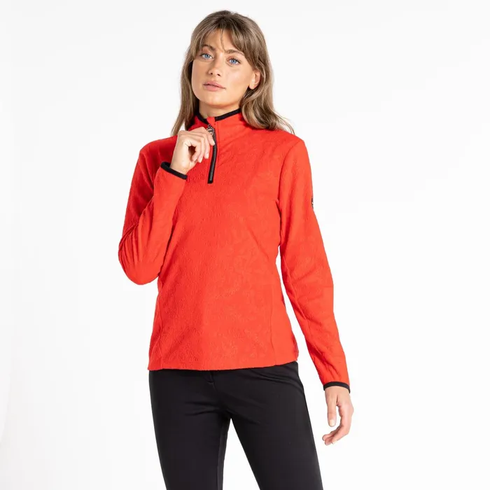 Dare 2b Fleece Savy Ii Half Zip Fleece Volcanic Red 8211 Women