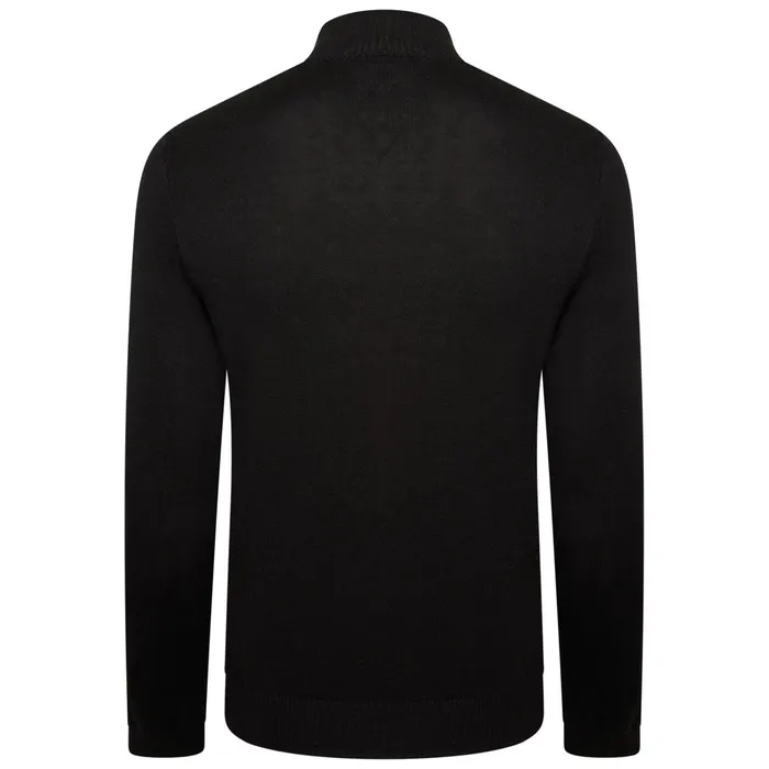 Dare 2b Fleece Unite Us Half Zip Knit Sweater Black Amber Glow 8211 Men Dare 2b Fleece Unite Us Half Zip Knit Sweater Black Amber Glow 8211 Men