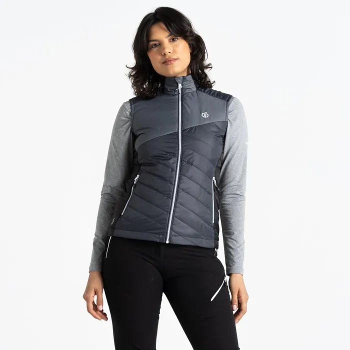 Dare 2b Gilets Ascending Padded Gilet Ebony Grey Black 8211 Women