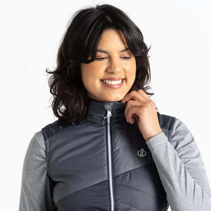 Dare 2b Gilets Ascending Padded Gilet Ebony Grey Black 8211 Women