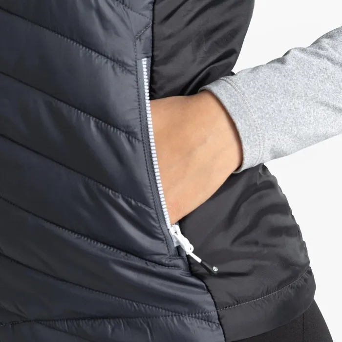Dare 2b Gilets Ascending Padded Gilet Ebony Grey Black 8211 Women