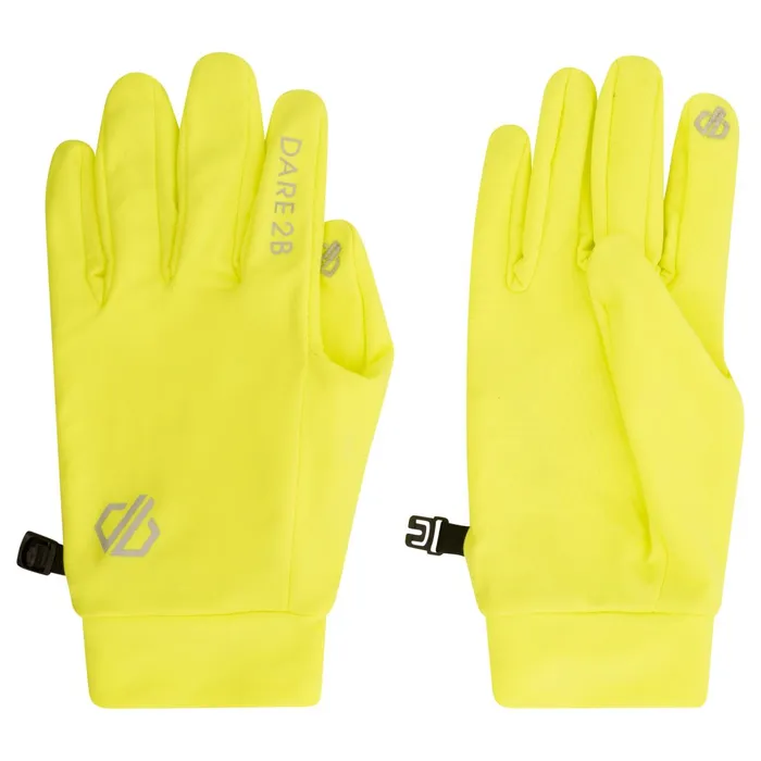 Dare 2b Gloves Adults039 Cogent Ii Cycling Gloves Fluro Yellow 8211 WomenMen
