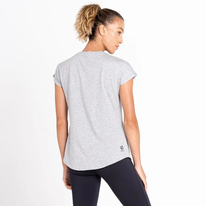 Dare 2b Graphic TShirts Finite Graphic TShirt Ash Grey Marl 8211 Women